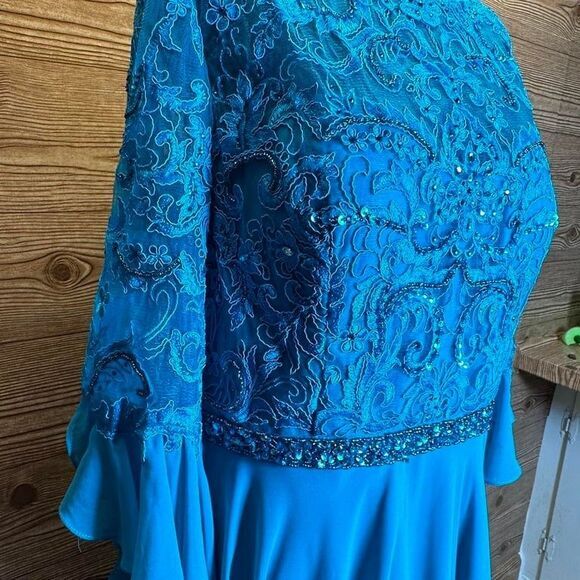 NWT FORYOUDRESS Blue Gown sz 14 - Picture 8 of 10